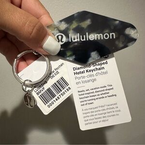 NEW Lululemon Diamond Shaped Key Chain